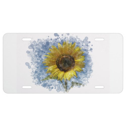 Sunflower License Plate