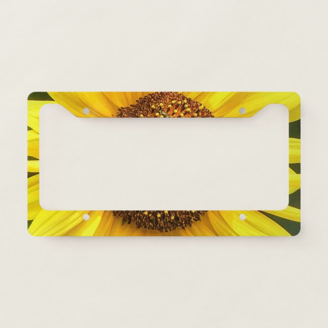 Sunflower License Plate Frame (Front)