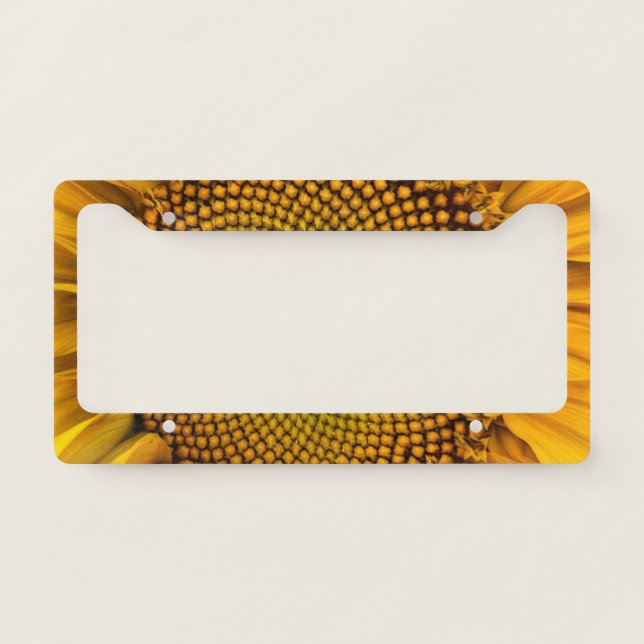Sunflower License Plate Holder Frame (Front)