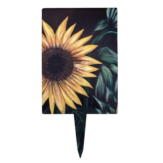 Sunflower Life Cake Topper (Front)
