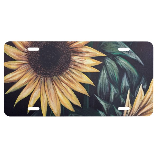 Sunflower Life License Plate (Front)