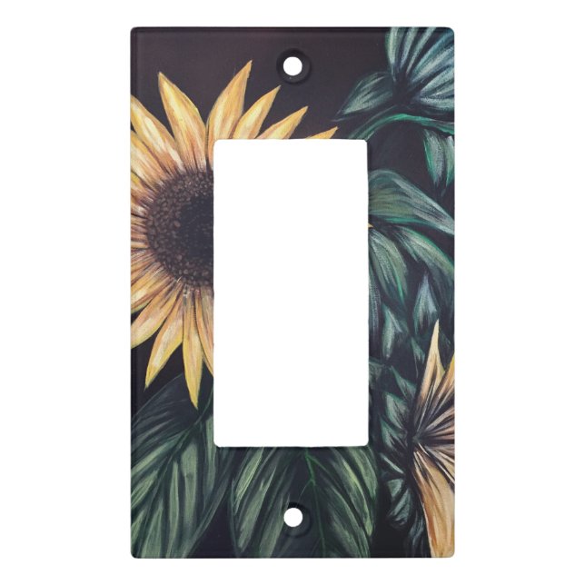 Sunflower Life Light Switch Cover (Front)