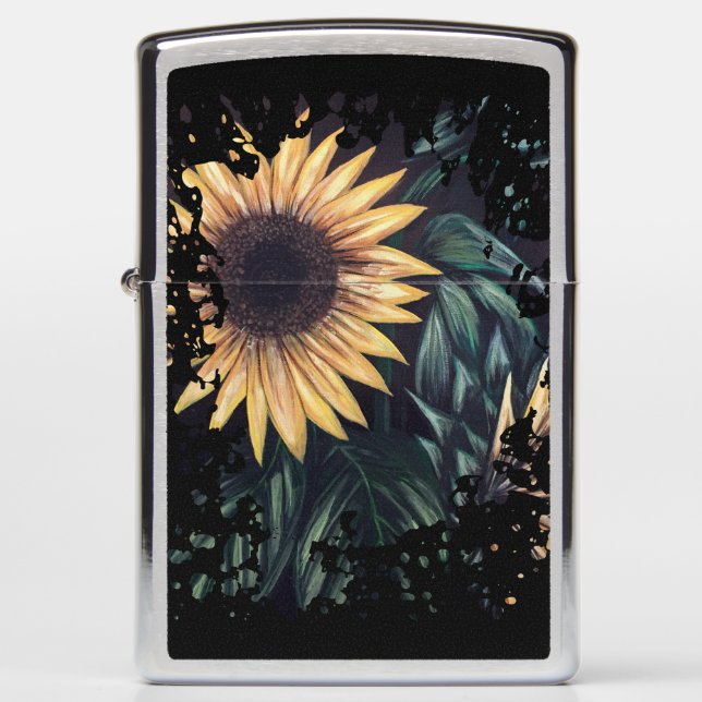 Sunflower Life Zippo Lighter (Front)