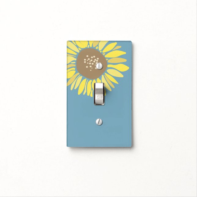 Sunflower Light Switch Cover (In Situ)