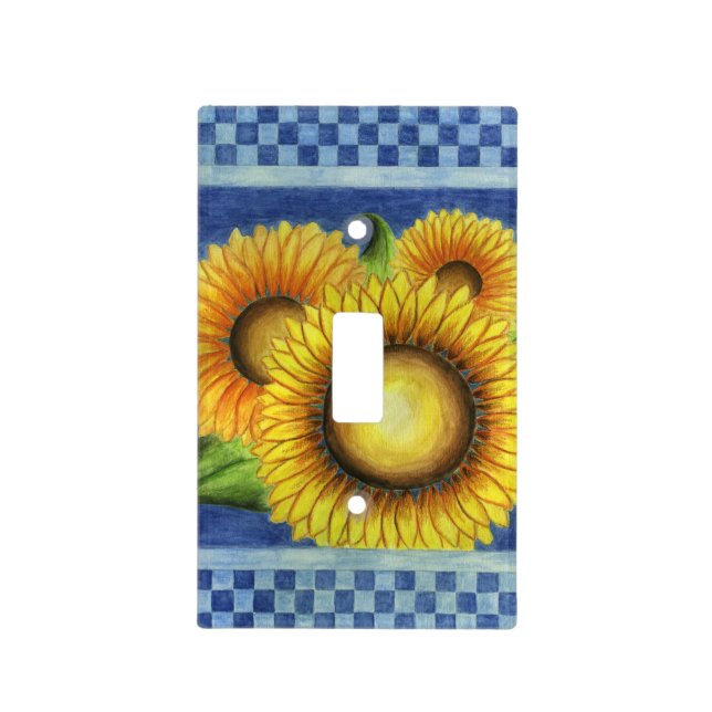 Sunflower Light Switch Cover (Front)
