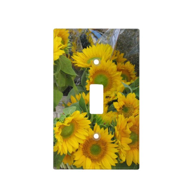 Sunflower Light Switch Plate (Front)
