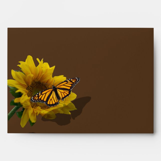 Sunflower Linen Envelope (Front)