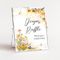 Sunflower Little Honey Baby Shower Diaper Raffle