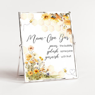 Sunflower Little Honey Baby Shower Mom Osa Bar Poster