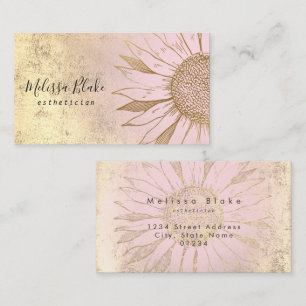 sunflower logo business card