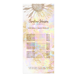 sunflower logo rack card