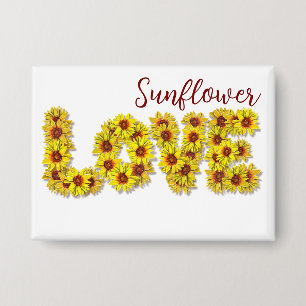 Sunflower Love Button