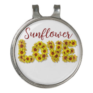 Sunflower Love Golf Ball Marker and Hat Clip