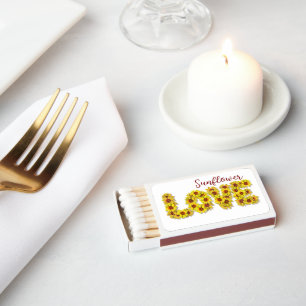 Sunflower Love Matchboxes