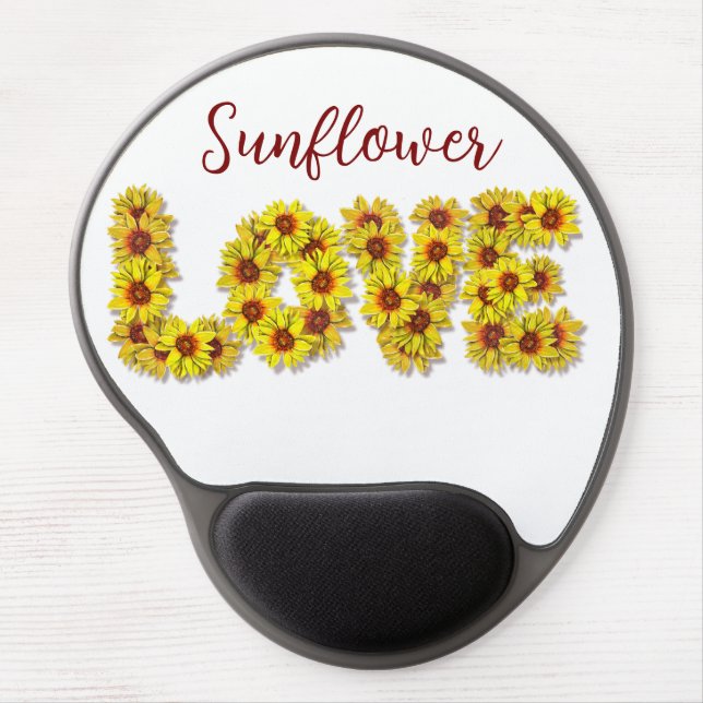 Sunflower Love Mouse Pad (Front)