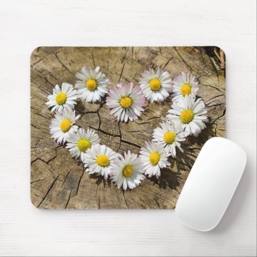 Sunflower love mouse pad