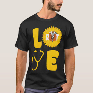 Sunflower Love Nurse Proud Reratoryherapist boy T-Shirt