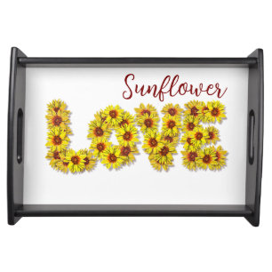 Sunflower Love Serving Tray
