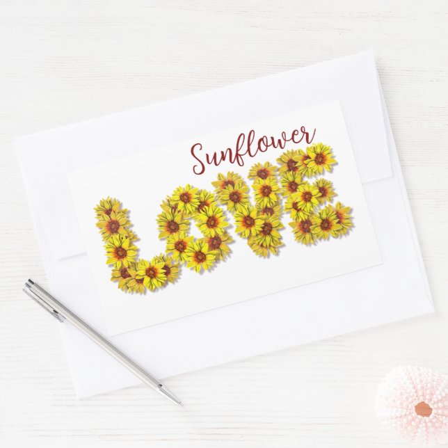 Sunflower Love Sticker (Envelope)