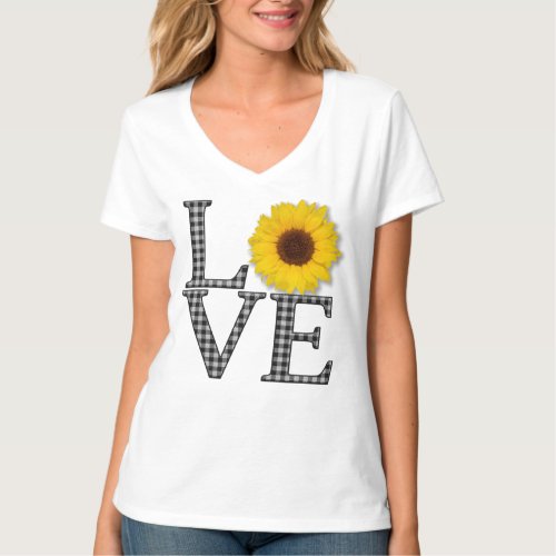 Sunflower Love T_Shirt