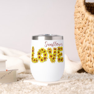 Sunflower Love Thermal Wine Tumbler