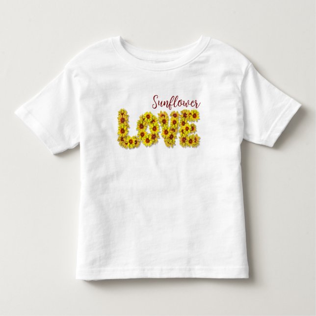 Sunflower Love Toddler Top (Front)