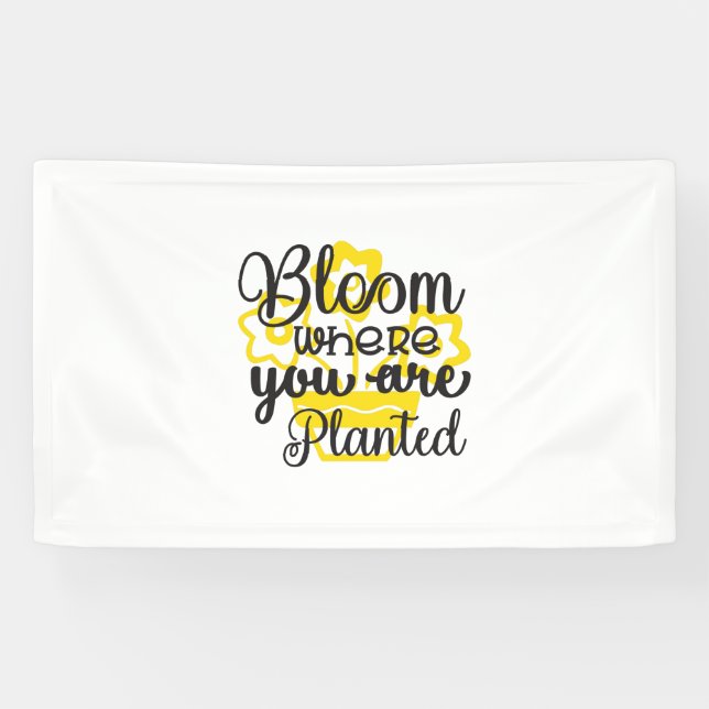 Sunflower Lover | Where You Are Planted Banner (Horizontal)