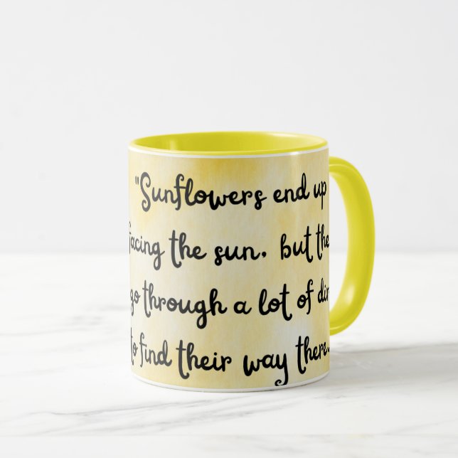 Sunflower Lovers , Bright Kitchen Decor  Mug (Front Right)