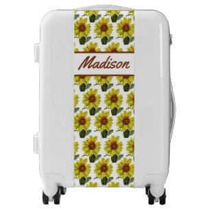 Sunflower Luggage - Optional Personalization