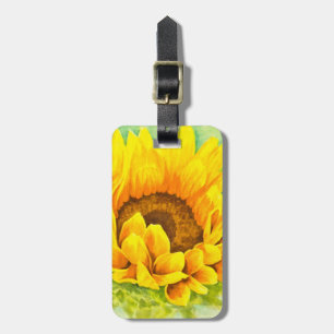Sunflower Luggage Tag