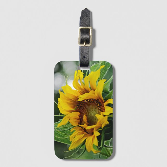 Sunflower Luggage Tag (Front Vertical)