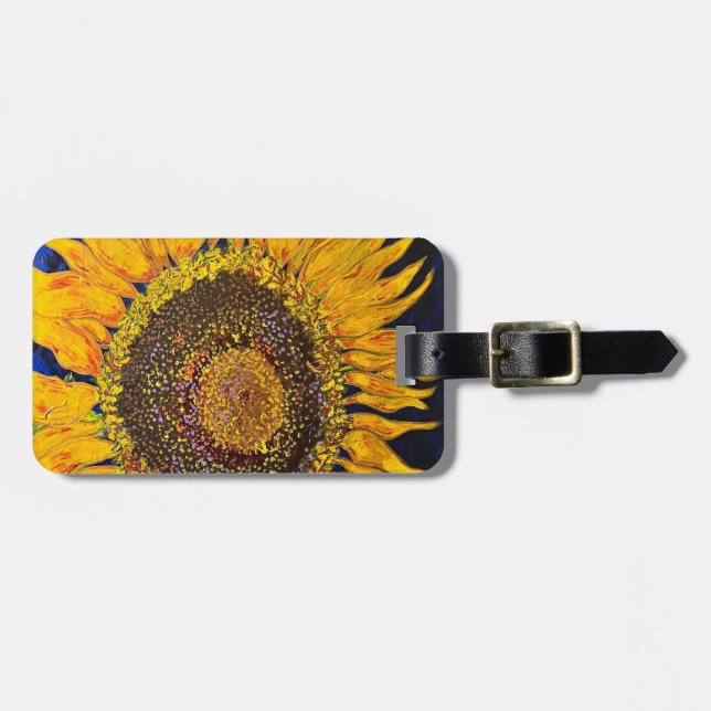 Sunflower Luggage Tag (Front Horizontal)