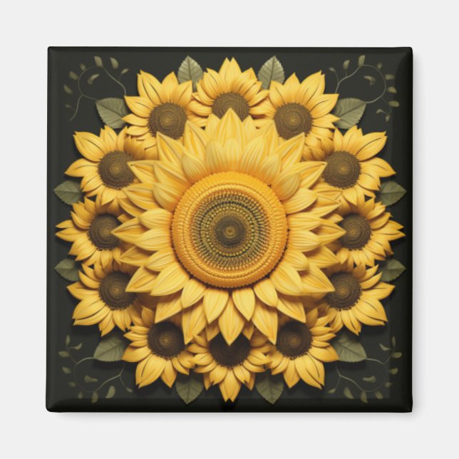 Sunflower Magnet (Front)