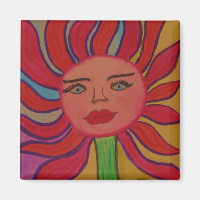 Sunflower Magnet (Front)