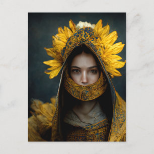 Sunflower Maiden Postcard
