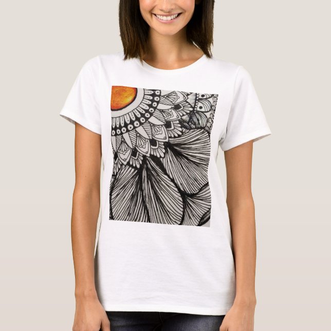 Sunflower mandala T-Shirt (Front)