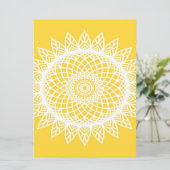 Sunflower Mandala- Unique Cute Birthday Gift (Standing Front)