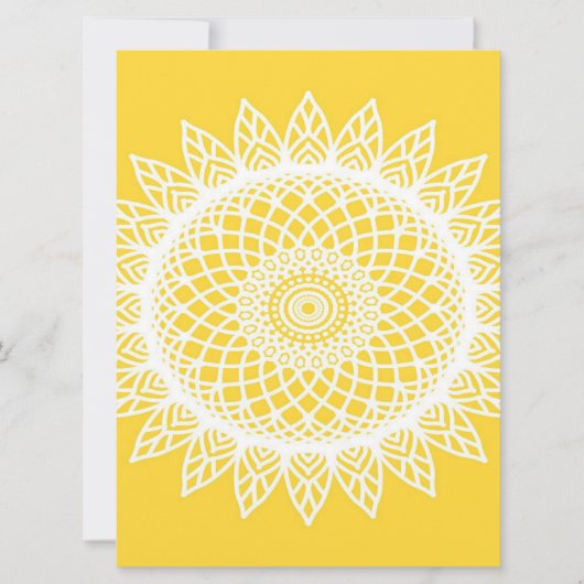 Sunflower Mandala- Unique Cute Birthday Gift (Front)