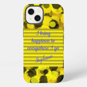 Sunflower Margarita Colors Bring Happiness Saying iPhone 13 Case