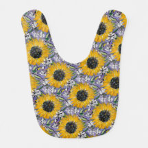 Sunflower Medley Pattern/Lavendar back