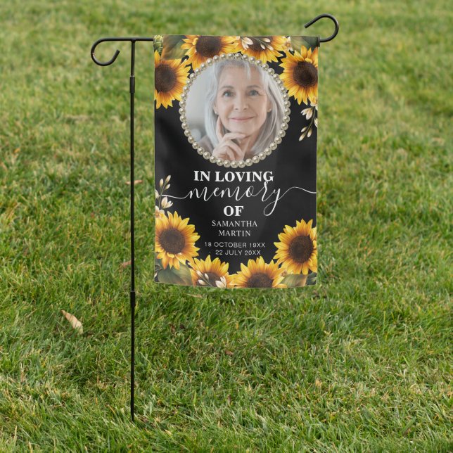Sunflower Memorial Garden Flag (In SItu)