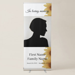Sunflower memorial retractable banner