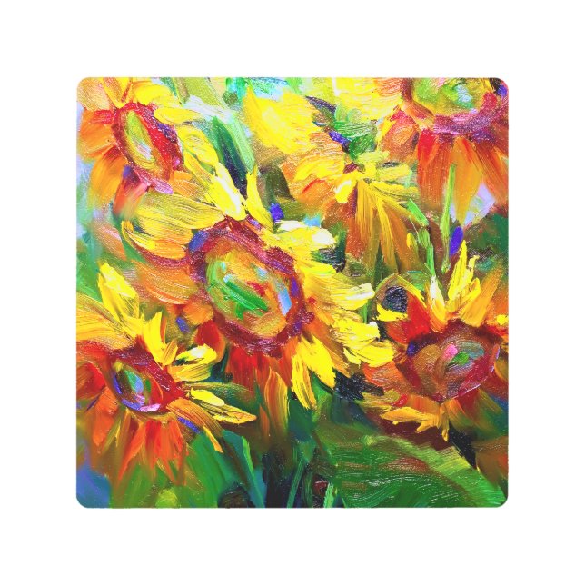 Sunflower Metal Art (Front)