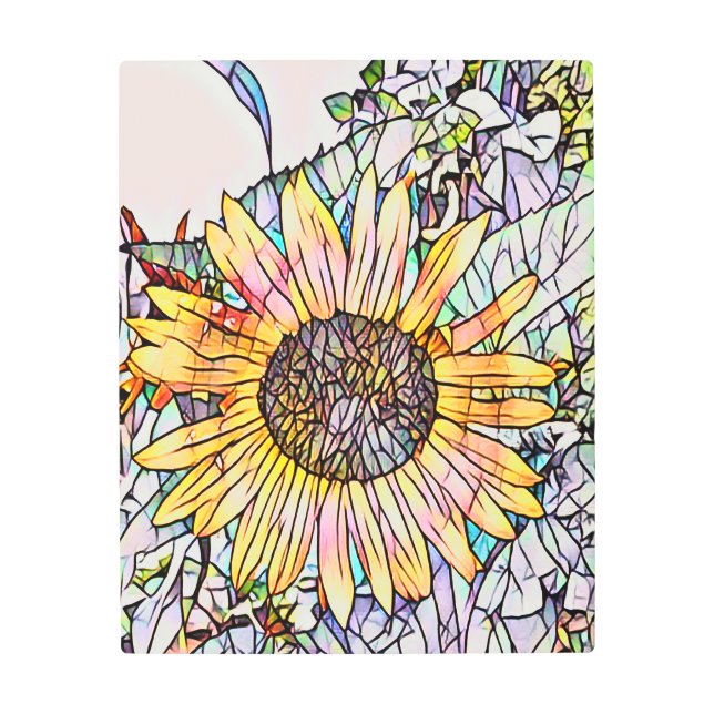 SUNFLOWER METAL PRINT (Front)