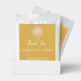 Sunflower Minimal Floral Wedding Thank You Margarita Drink Mix