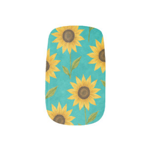 Sunflower Minx Nail Art
