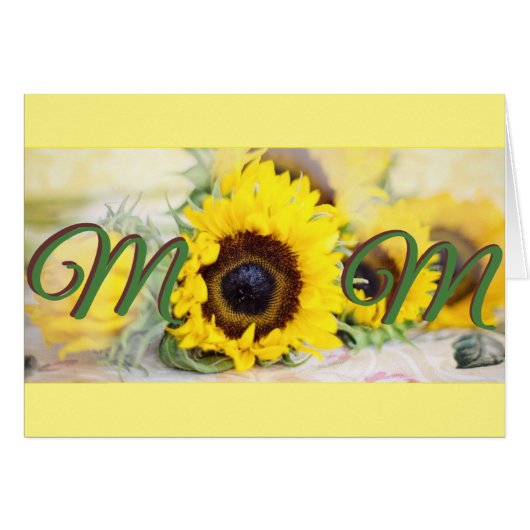 Sunflower Mom Cards (Front Horizontal)