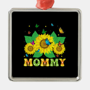 Sunflower Mommy Metal Ornament