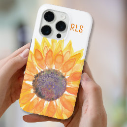 Sunflower Monogram Otterbox Case