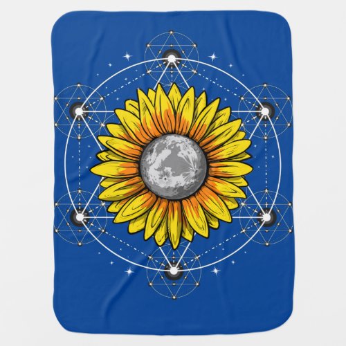 Sunflower Moon Baby Blanket